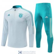 Bayern Munich Sudadera De Entrenamiento Suit Grey + Pantalon 2021/2022