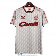 Camiseta Liverpool Retro Segunda Equipacion 1989 1991