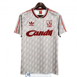 Camiseta Liverpool Retro Segunda Equipacion 1989 1991