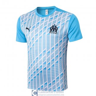 Camiseta Olympique Marseille Training Blue White 2020/2021