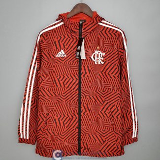 Flamengo Chaqueta Rompevientos Red Black White 2021/2022