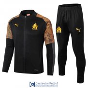 Olympique Marseille Chaqueta Black Yellow + Pantalon 2019/2020