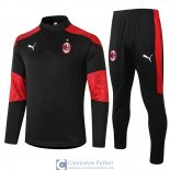 AC Milan Sudadera De Entrenamiento Black + Pantalon 2020/2021