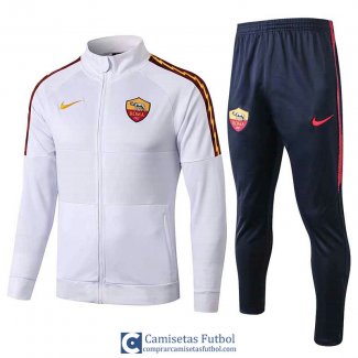 AS Roma Chaqueta White + Pantalon 2019/2020