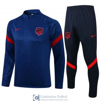 Atletico De Madrid Sudadera De Entrenamiento Blue + Pantalon Navy 2021/2022