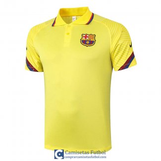 Camiseta Barcelona Polo Yellow 2020/2021