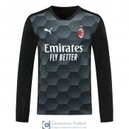 Camiseta Manga Larga AC Milan Portero Black 2020/2021