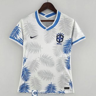 Camiseta Mujer Brasil Classic White I 2022/2023