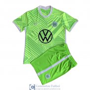 Camiseta VFL Wolfsburg Ninos Primera Equipacion 2021/2022