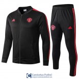 Manchester United Chaqueta Red Black + Pantalon 2019/2020