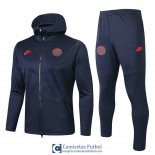 PSG Chaqueta Capucha Blue + Pantalon 2019/2020