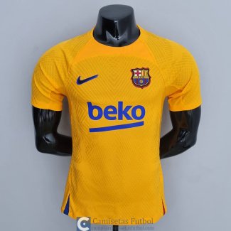 Camiseta Authentic Barcelona Training Suit Yellow I 2022/2023