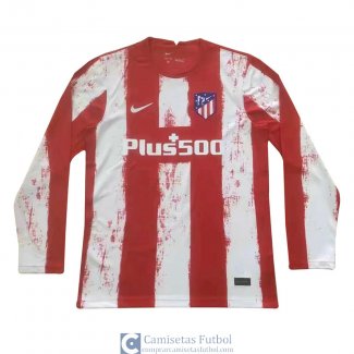 Camiseta Manga Larga Atletico De Madrid Primera Equipacion 2021/2022