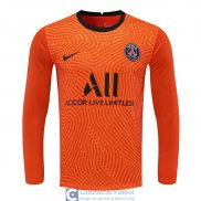 Camiseta Manga Larga PSG Portero Orange 2020/2021