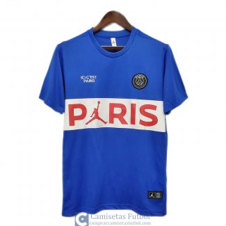 Camiseta PSG x Jordan Training Blue White 2020/2021