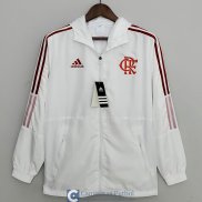 Flamengo Chaqueta Rompevientos White II 2022/2023