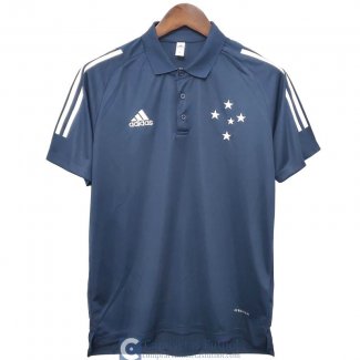 Camiseta Cruzeiro Polo Royal Blue 2020/2021