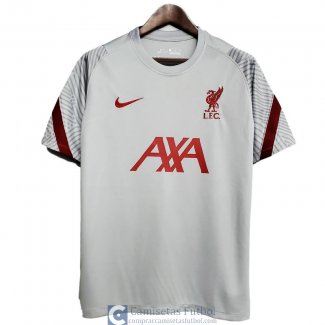 Camiseta Liverpool Training Light Gray 2020/2021