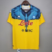 Camiseta Napoli Kappa x Marcelo Burlon Yellow 2021/2022