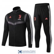 Juventus Chaqueta Black + Pantalon 2019/2020