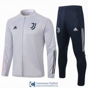 Juventus Chaqueta Light Grey + Pantalon 2020/2021