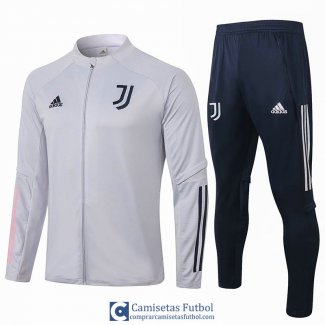 Juventus Chaqueta Light Grey + Pantalon 2020/2021