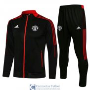 Manchester United Chaqueta Black III + Pantalon Black 2021/2022