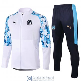 Olympique Marseille Chaqueta White + Pantalon 2020/2021