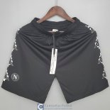 Pantalon Corto Napoli Kappa x Marcelo Burlon Black 2021/2022