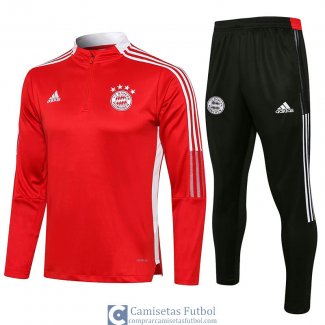 Bayern Munich Sudadera De Entrenamiento Red II + Pantalon Black II 2021/2022