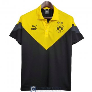 Camiseta Borussia Dortmund Polo Black Yellow 2020/2021