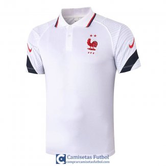 Camiseta Francia Polo White 2020/2021