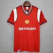 Camiseta Manchester United Retro Primera Equipacion 1985/1986