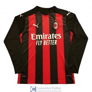 Camiseta Manga Larga AC Milan Primera Equipacion 2020/2021