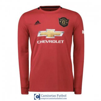 Camiseta Manga Larga Manchester United Primera Equipacion 2019/2