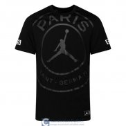 Camiseta PSG x Jordan Training Black Big Logo 2020/2021