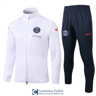 PSG Chaqueta White + Pantalon 2020/2021