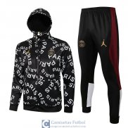 PSG x Jordan Chaqueta Capucha PARIS + Pantalon Black 2021/2022