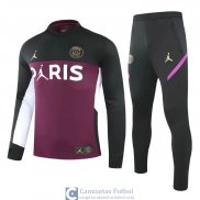 PSG x Jordan Sudadera De Entrenamiento Purple + Pantalon 2020/2021