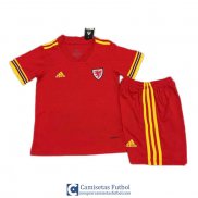 Camiseta Gales Ninos Primera Equipacion Coupe EURO 2020