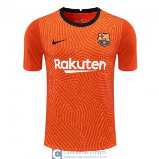 Camiseta Manga Larga Barcelona Portero Orange 2020/2021