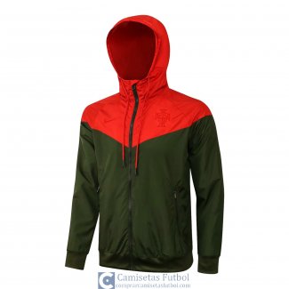 Portugal Chaqueta Capucha Red Green 2021/2022