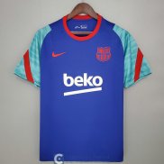 Camiseta Barcelona Training Blue Red Green 2021/2022