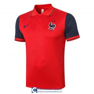 Camiseta Francia Polo Red 2020/2021