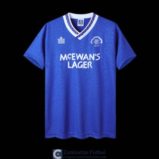 Camiseta Glasgow Rangers Retro Primera Equipacion 1990/1992