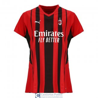 Camiseta Mujer AC Milan Primera Equipacion 2021/2022