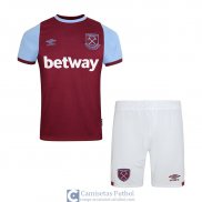 Camiseta West Ham United Ninos Primera Equipacion 2020/2021