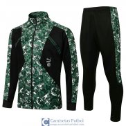 Manchester City Chaqueta Green Blcak II + Pantalon Black 2021/2022