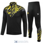 Borussia Dortmund Chaqueta Black Yellow + Pantalon Black 2021/2022