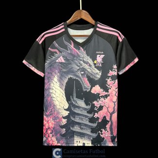 Camiseta Japon Dragon Sakura Black 2023/2024